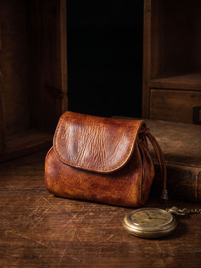 Retro Handmade Leather Card Holders Wallet