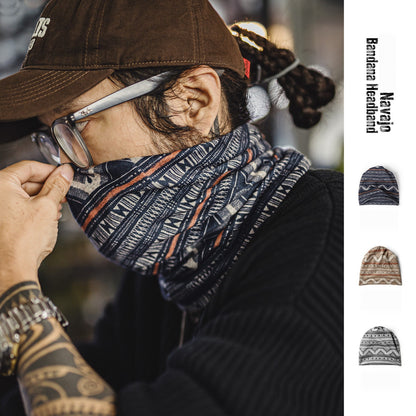 Retro Navajo Magic Bandana Scarf Hat Neck Guard Versatile Multifunctional Head Mask