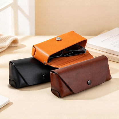 Retro Handmade Leather Glasses Case