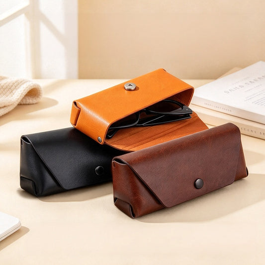 Retro Handmade Leather Glasses Case