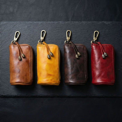 Retro Handmade Leather Key Bags Waist Bags