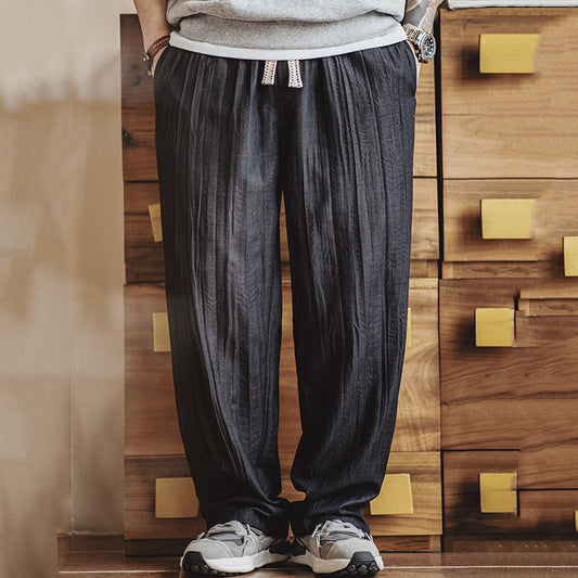 Retro Comfy Ripple Zazen Pants