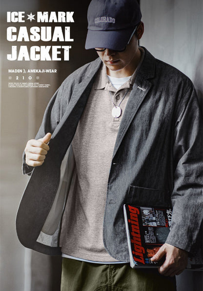 Retro Ice Mark Casual Jacket