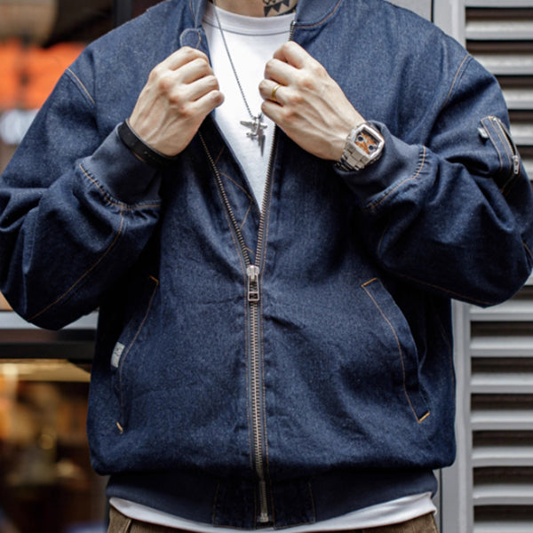 Retro Denim MA1 Flight Jacket