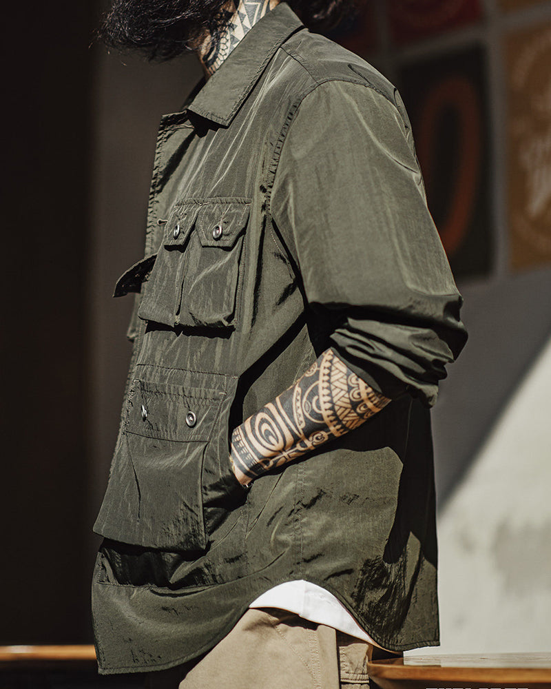 Retro Multi-pockets Explorer Work Shirt