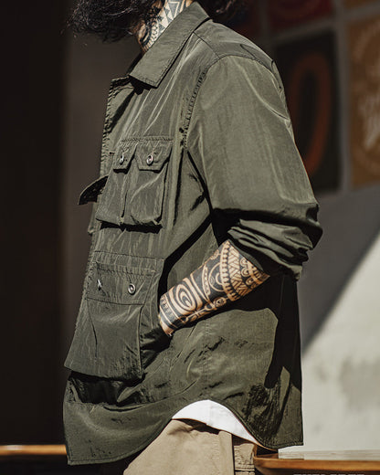 Retro Multi-pockets Explorer Work Shirt