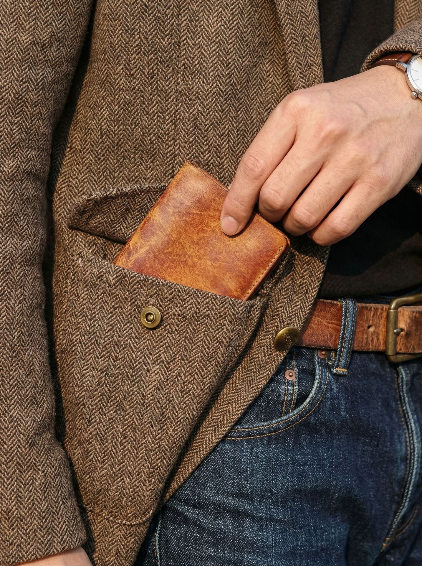 Retro Handmade Leather Card Wallets