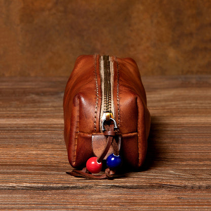 Retro Handmade Leather Storage Bag