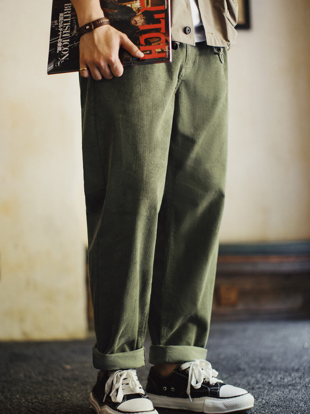 Retro Corduroy Gurkha Pants