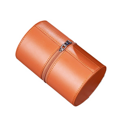 Portable travel genuine leather watch box, mechanical watch anti-fall watch bag, hard shell anti-shake portable watch storage box