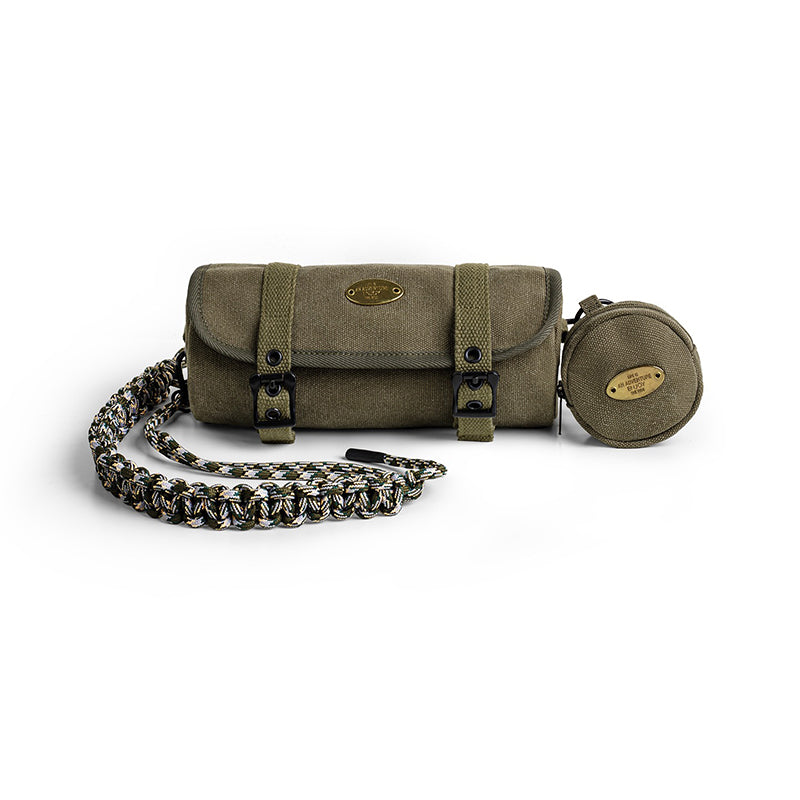 Retro Canvas Tool Roll Corssbody Bag