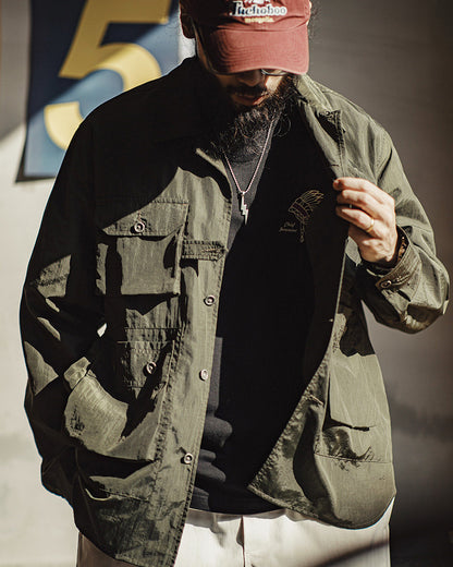 Retro Multi-pockets Explorer Work Shirt