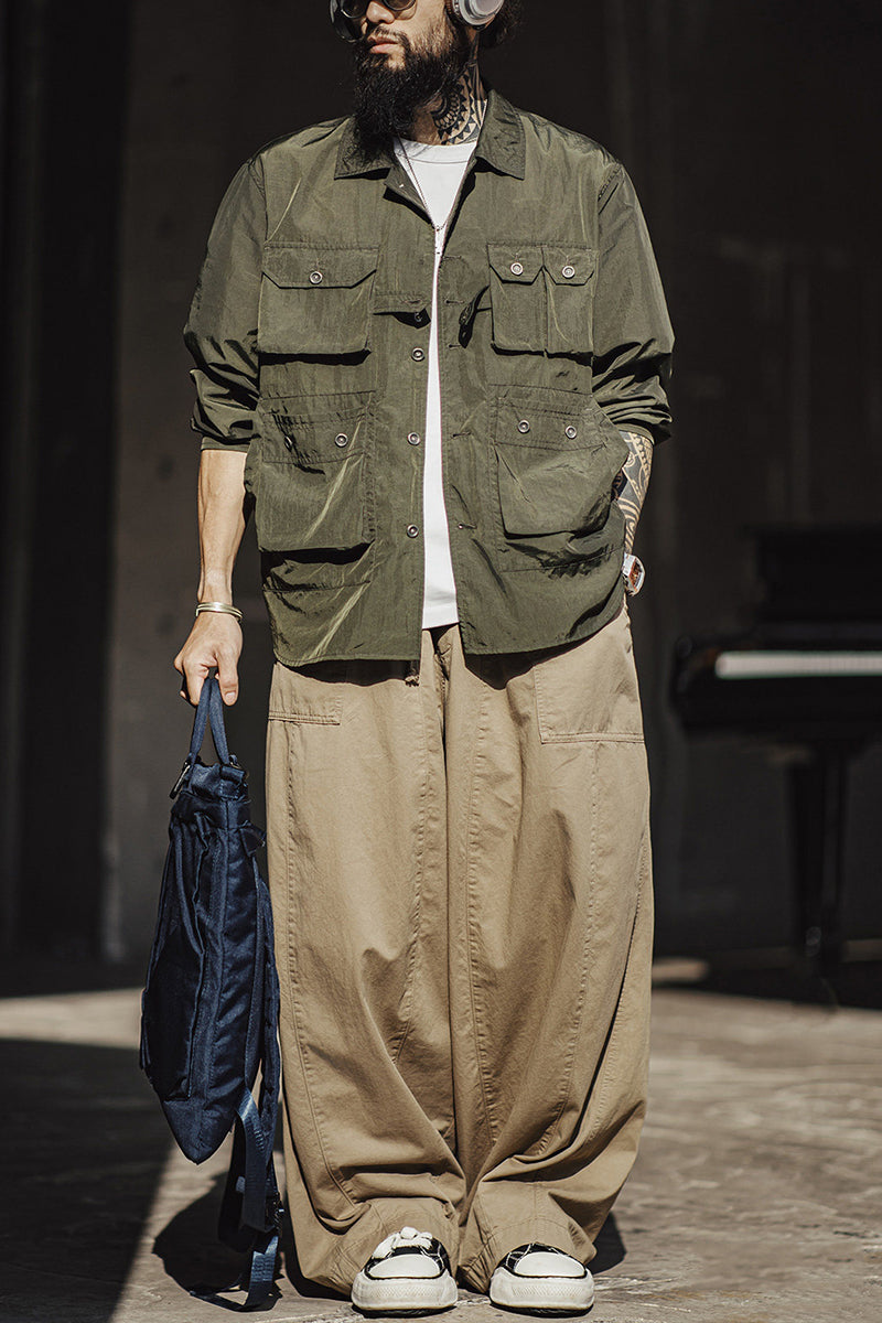 Retro Multi-pockets Explorer Work Shirt
