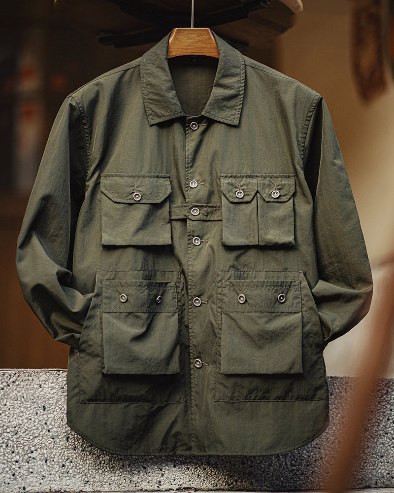 Retro Multi-pockets Explorer Work Shirt