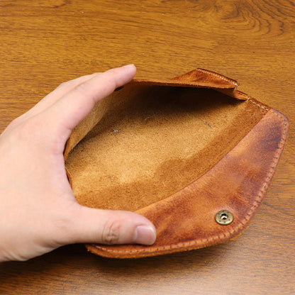 Retro Handmade Leather Long Wallet