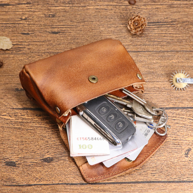 Retro Handmade Leather Card Wallets