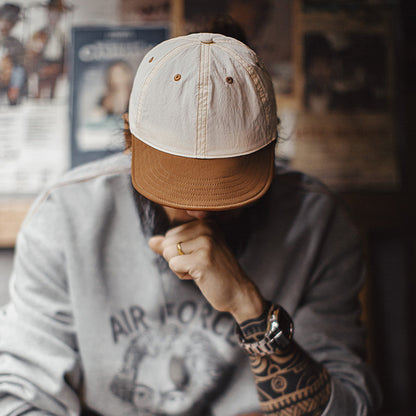 Retro Embroidered Baseball Cap Flip Hat Adjustable Hat