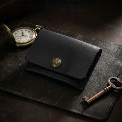 Retro Handmade Leather Card Wallets