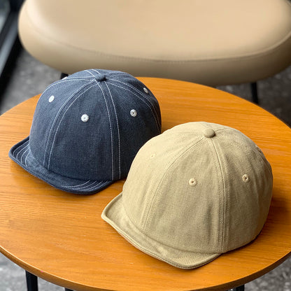 Retro Flip Hat Beret Casual Cap Adjustable Hat