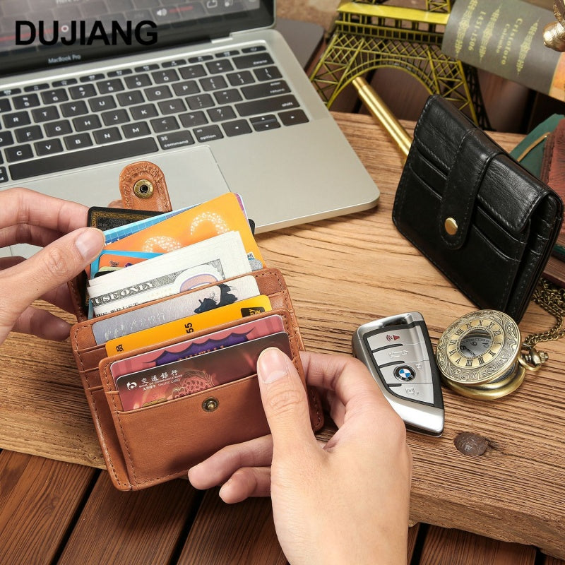 Retro Handmade Leather Card Wallets