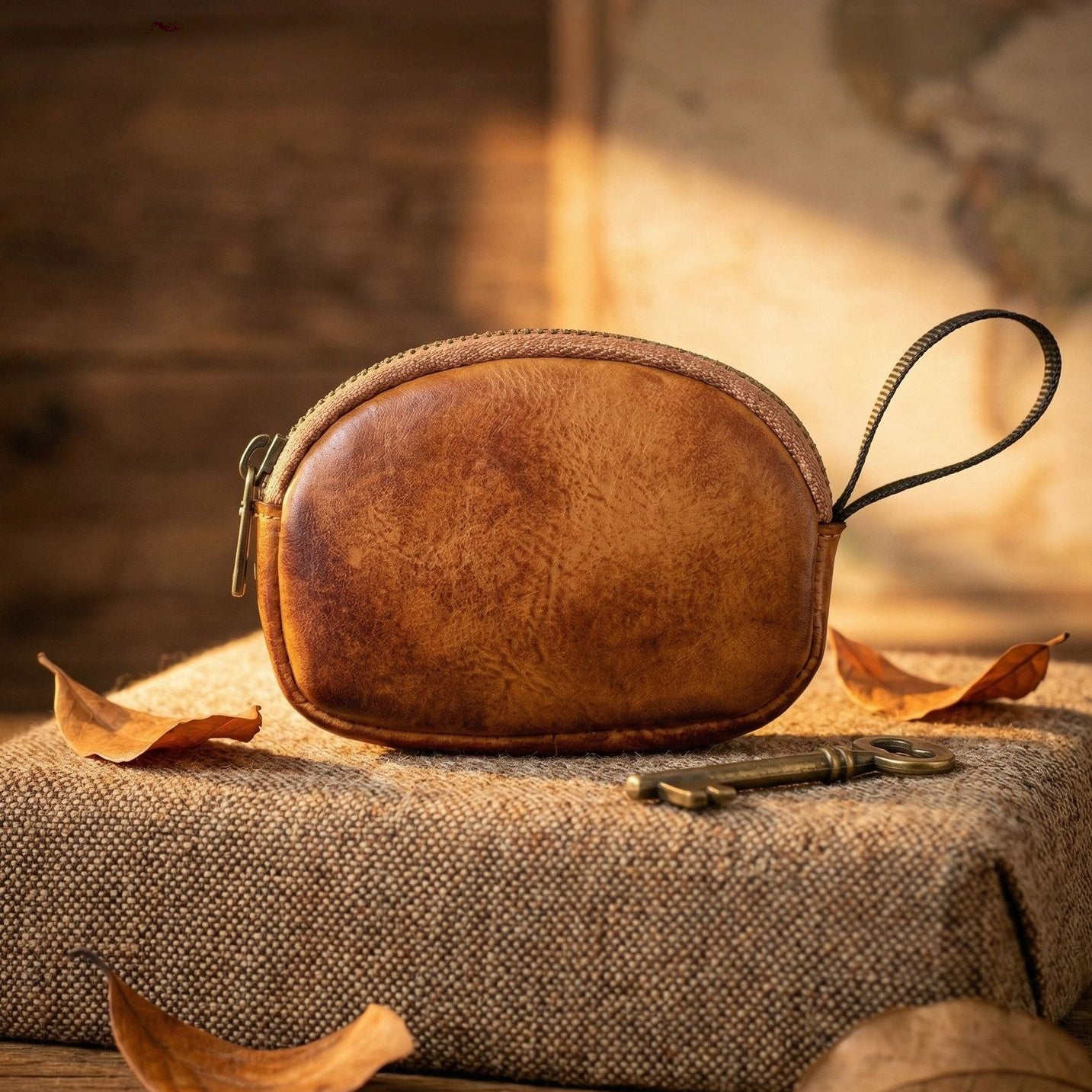 Retro Handmade Leather Card Wallets