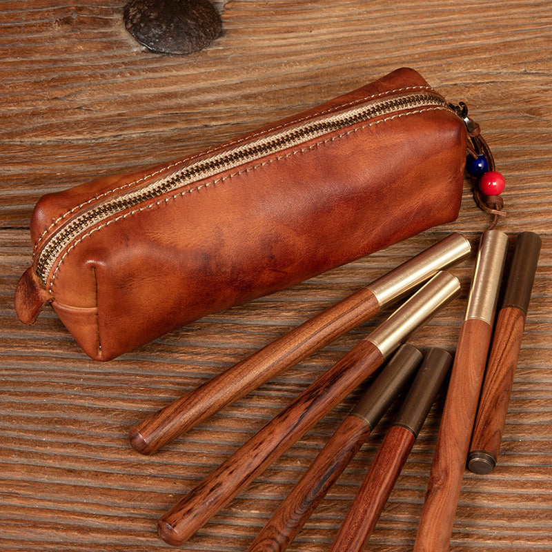 Retro Handmade Leather Storage Bag