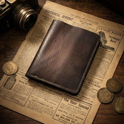 Retro Handmade Leather Card Wallets