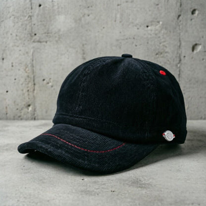 Corduroy Retro Flip Hat Beret Casual Cap Adjustable Hat
