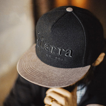 Retro Baseball Cap Woolen Embroidered Hat