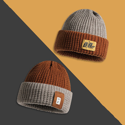 Vintage Winter Knitted Wool Beanie Hat