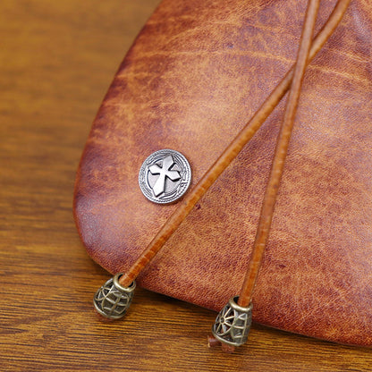 Retro Handmade Leather Coin Bag Storage Bag