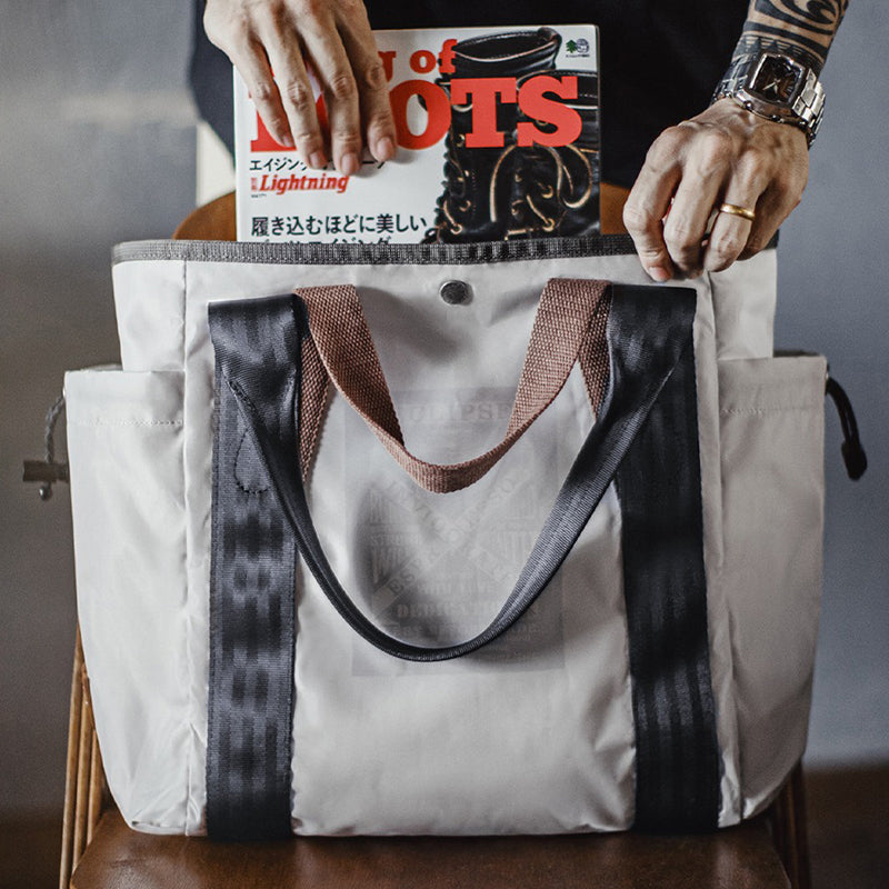 Retro Large Capacity Waterproof Tote Bag Computer Bag