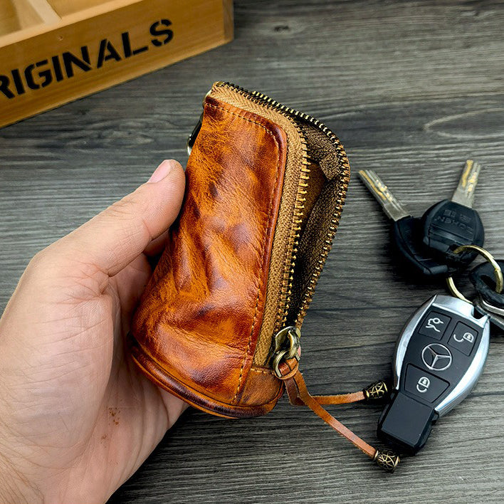 Retro Handmade Leather Key Bags Waist Bags