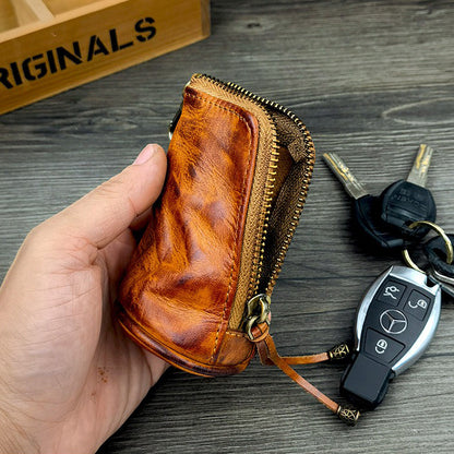 Retro Handmade Leather Key Bags Waist Bags