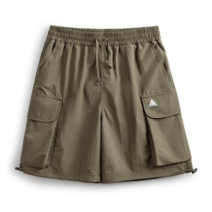 Retro Outdoor Multi-pocket Nylon Cargo Shorts