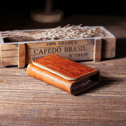 Retro Handmade Leather Card Holder