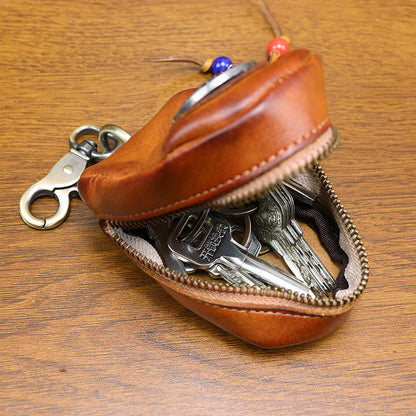Top-grain Leather Vintage Key Pouches Wallet
