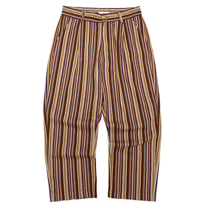 Retro Cotton Striped Casual Pants