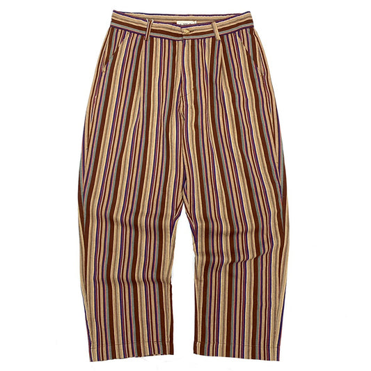 Retro Cotton Striped Casual Pants