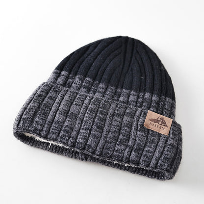 Retro Warm Fleece Knitted Hat