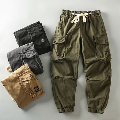 Retro Camouflage Multi-Pocket Working Pants Casual Pants