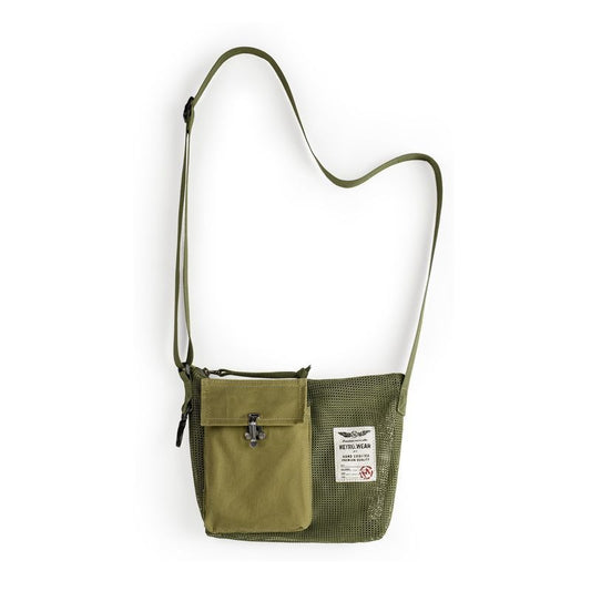 Retro Outdoor Messenger Bag Functional Mesh Bag