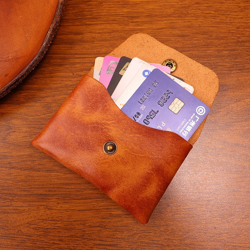 Handmade Retro Card Holder Leather Wallet