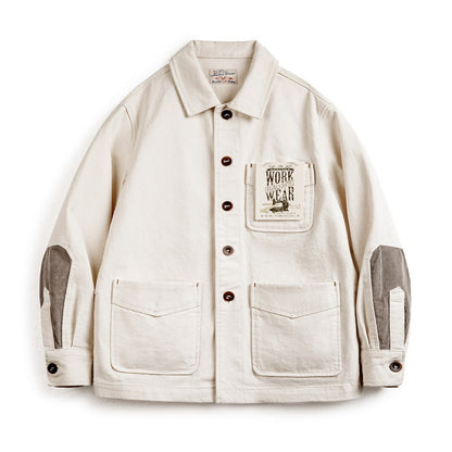 Retro Corduroy Patchwork Big Pocket Jacket