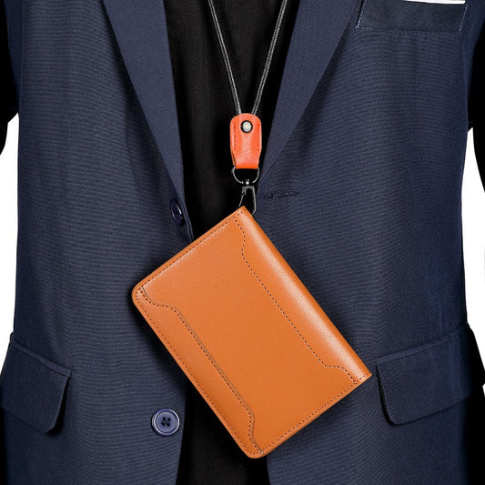 Retro Leather Passport Holder Storage Bag