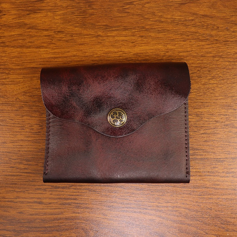 Retro Handmade Leather Card Wallet