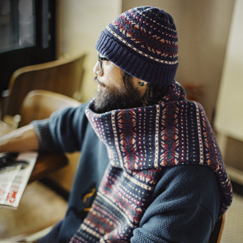 Retro Warm Soft Knitted Hat and Scarf