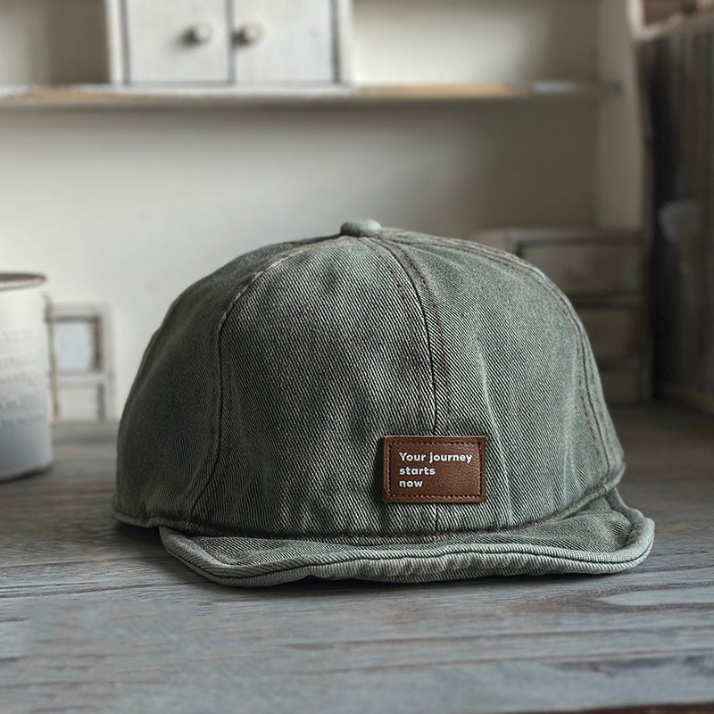 Retro Flip Hat Beret Casual Cap Adjustable Hat