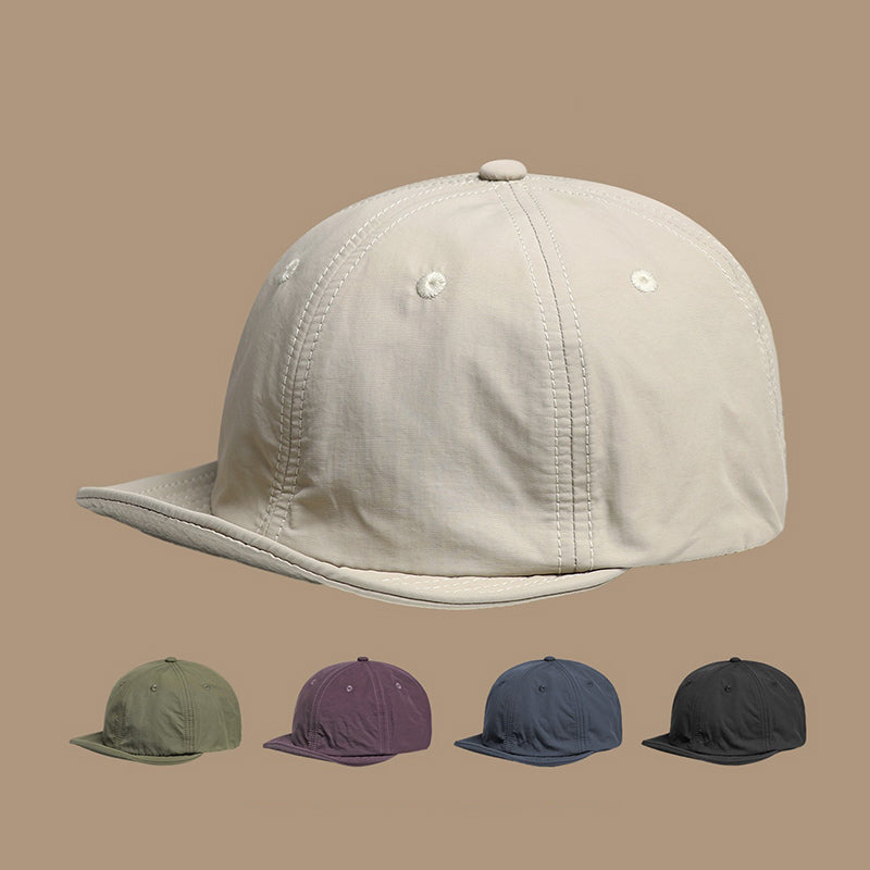 Retro Printed Baseball Cap Flip Hat Beret