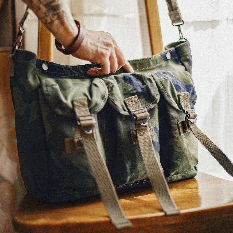 Retro Camouflage Tactical Crossbody Bag